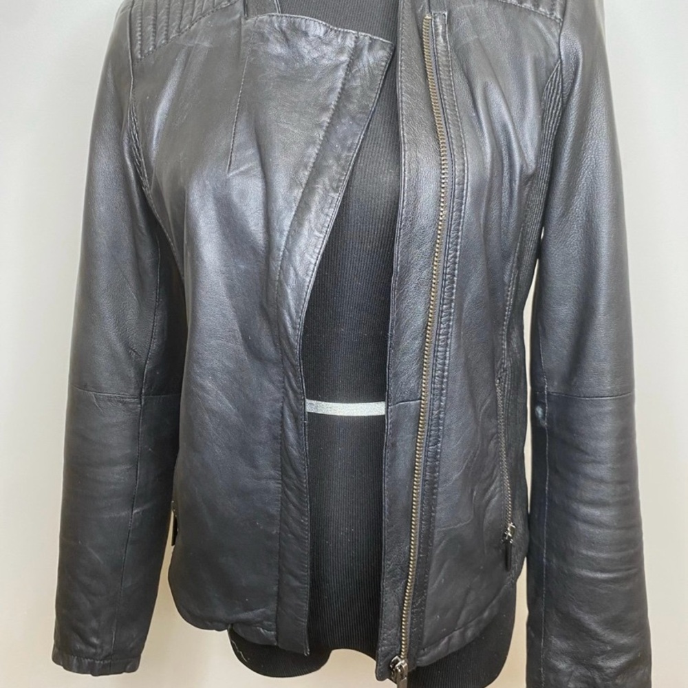 Women's Black Leather Jacket